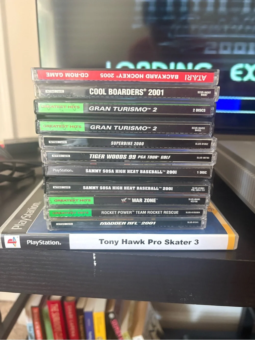 Sony PlayStation 1 Console, games, controllers, and cords